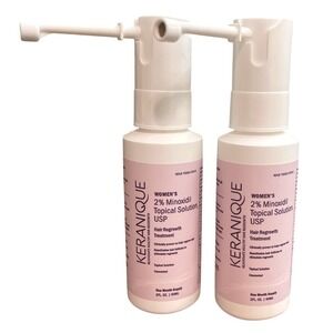 Keranique Women Hair Regrowth Treatment 2% Minoxidil - 2 MONTH SUPPLY - EXP 2027